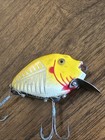 Vintage Heddon Punkinseed Lure Yellow   White crankbait rare