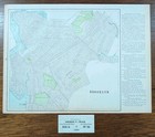 Vintage 1898 Brooklyn New York Map 14 x11    Old Antique Original Red Hook