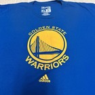 Adidas Golden State Warriors T-shirt Men s Size L Blue  Nba Basketball Logo
