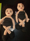 Spice Girls Pair Of Posh Beanbags With Tags   Unofficial Guild Book   1998 Vgt