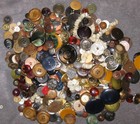 Vintage Button Lot - Over 3 Pounds   Mixed Mop Tagua China Military Celluloid  