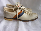 Vintage Women   s Size 8 5 Striker Beige Split Toe Leather Bowling Shoes