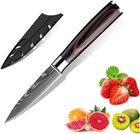 3 5   Kitchen Paring Knife Stainless Steel Japanese Damascus Fruit Chef Cleaver