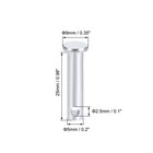 Single Hole Clevis Pins 5mm X 25mm Flat Head Zinc-plating Solid Steel Pin 12pcs