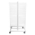 25lbs 50shelves 4 Wheels White Steel Drying Rack For Doors shelves paint Shops