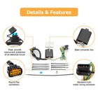 Trailer Tow Hitch Wiring Harness 4 Pin   For Hyundai Santa Cruz 2022-2024  