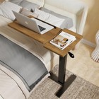 Overbed Bedside Table With Wheels For Home Nursing Home Assisted Living Hospital