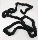 Lot Of 18 Yards Black Jumbo Loopy Wired Bumpy Craft Chenille Vintage