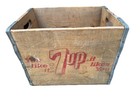 Vintage 7up Wooden Soda Crate Seven-up Bottling Co Advertising Box 