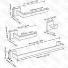 4-pieces  Matte Silver Bathroom Hardware Accessories Set 24 Inch Towel Bar Towe