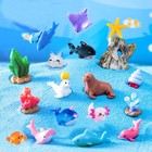 45 Pcs Mini Ocean Resin Animals Marine Tiny Sea Animals Figures Miniature Fig   