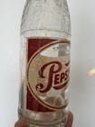 Vintage Pepsi-cola Swirl Soda Bottle 12 Oz Red White Acl Glass Embossed Shoulder