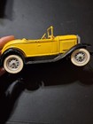 Vintage Hubley Toys Cast Iron Metal Roadster Car 854-5k Lancaster Pa Yellow
