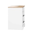 Rustic Ridge White And Oak 2-drawer 18 75 In  X 24 5 In  X 16 25 In  Nightstand