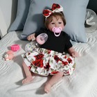 Real Realistic Reborn Baby Dolls Vinyl Silicone Lifelike Newborn Girl Doll Gift
