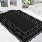  Front Door Mat Indoor Outdoor Entrance  Non-slip Natural Rubber Doormats  