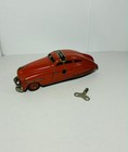 Schuco Fex 1111 Vintage Wind Up Tin Toy Car With Key 1940 s