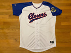 Game Worn  bb Indianapolis Clowns Civi Rights Indians Home Jersey Sz 44 L Rare