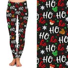 Mouse Ears Christmas Cookies Ho Ho Ho Stars Women s Leggings Tc Plus Size 12-18
