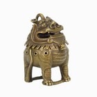 Vintage Chinese Small Incense Burner Bronze brass Candle Burner Holder