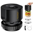 Electric Mason Jar Vacuum Sealer Kit For Wide   Regular Mason Genie Jar Black Us