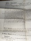 Antique 1853 Real Estate Warranty Deed Canandaigua Ontario County Ny New York