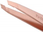Rose Gold Professional Tweezers 25 Degree Slanted Tip Precision Hair Removal