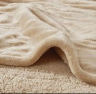 Beautyrest Plush To Berber Heated King Blanket Tan New
