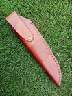 Handmade Horizontal Carry Leather Sheath Fixed Blade Knife Holster Sheath