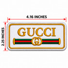Gucci Embroidered Patch Logo Iron On Sew On Jacket Vest Bag Clothing Diy Craft