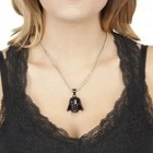 Star Wars Darth Vader Helmet Necklace Metal 3-d Vader Mask Necklace Pendant -new