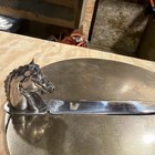 Vintage Antique Reed barton Silver Plate Horse Head Desk Knife Letter Opener Old