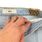 Vans Womens Denim Shorts Size 26 Nwt Light Wash High Rise Embroidered Stretch