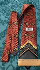 V2 By Versace Baroque Amber Floral Gold Circle Print Tie Made In Italy 57 5 In