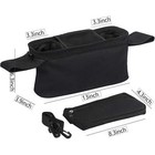 Universal Stroller Organizer With Insulated Cup Holder fits For Like