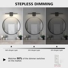  Bathroom Lighting Fixtures Over Mirror Dimmable 16   Long-dimmable Black-5cct