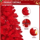 Christmas Red Tree 6   7ft Artificial Tree For In outdoor Holiday Decorations