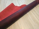 3-4oz Burgundy Oxblood Oil Tanned Crazy Horse Leather Side Sheaths sheet panel