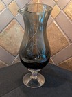 Sasaki    coronation   smoky Topaz Martini Pitcher Glasses With Applied Base Vintage