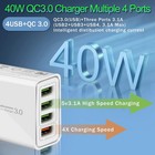 Us 4 Port Fast Quick Charge Qc 3 0 Usb Hub Wall Home Charger Power Adapter Lot