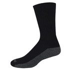 6 Pack Genuine Dickies Mens Dritech Crew Socks Moisture Control Black Size 6-12