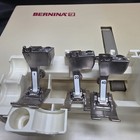 Bernina Sewing Machine Accessory Box W  6 Presser Feet  1 3 10 12 20 40