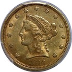 1857  2 1 2 Liberty   Pcgs Au-58
