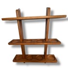 Vintage Mcm Danish Modern Digsmed Twelve Jar Teak Spice Rack Mid Century Modern