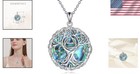 Therian Symbol Tree Of Life Necklace - 18-inch Silver Chain Gift Box Included