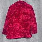 Vintage Crushed Velvet Blazer Women Small  Red Whimsigoth Fairy Goth Steampunk 