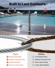 Vevor 304 Stainless Steel Cable 1 8 In 7 X 7 Wire Rope 100 Ft Cable Railing