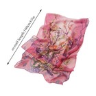 Womens Foulard Gradient Flower Georgette Scarf Bandana Elegant Shawl Hijab   