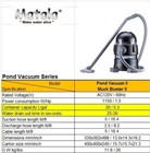 Matala Pond Vac Ii The Muck Buster     1 9 Hp 1400 W Pond Vacuum