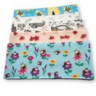Set Of 5  Newborn Girl Handcrafted Flannel Burp Cloths Baby Shower Gift